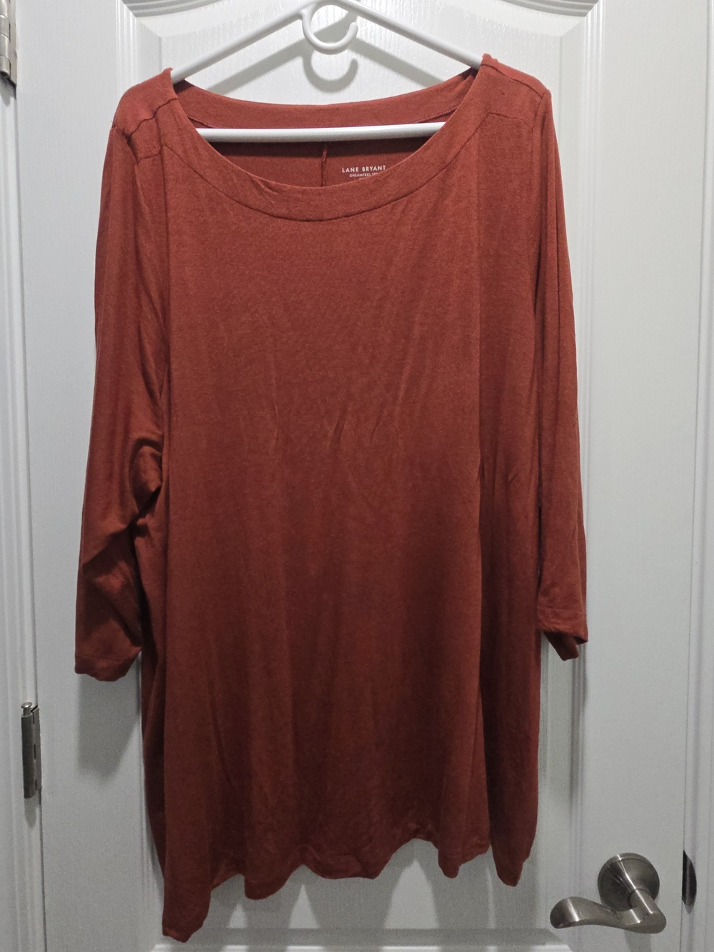 Lane Bryant Burnt Orange Long Sleeve Tunic Top